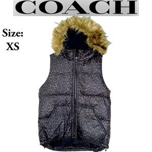 COACH Leopard 🐆 Print with Fur Vest